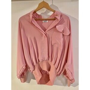 Vintage Jamboree Silky Bomber Style Blouse